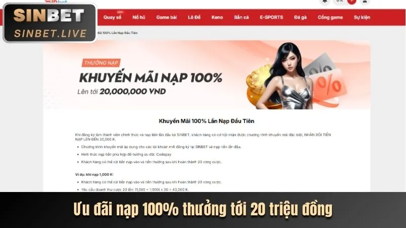 Hình ảnh khuyến mãi thưởng nạp đầu cho thể thao tại Win23